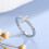 Bague croix en acier inoxydable argenté, taille 8 4