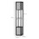 Modern Floor Lamp with 2 Shelves, Pull Chain Switch, Black White 5