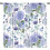 Purple floral curtains with eucalyptus hydrangea print rod 1