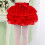 Mädchenkleid mit Faltenrock, Schleife und Rüschen, Rot, Größe 4