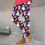 Dameleggings med græskarprint, plus size, ankellange 4