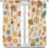 Retro Mushroom Curtains Boho Daisy Pattern 63" W x 63" L 8
