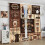 Brown Latte Pattern Coffee Curtains Rod Pocket Thermal 4