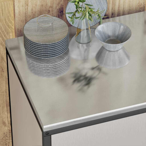 VidaXL vidaXL Kitchen Storage Set HATTEM 2 pcs Silver Stainless Steel 1