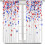 4th of July Curtains Star Scatter Pattern Rod Pocket 8