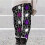 Dameleggings med græskarprint, plus size, ankellange 2