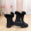 Damen-Schneestiefel, warm, knöchelhoch, weit, Größe 11-12 3