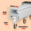 Tringle à rideaux simple rail 90 cm noire, fixation plafond 2