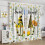 White Wood Stripe Bee Curtains Rod Pocket Thermal 2 Panels 5
