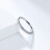 Stainless Steel Wedding Ring with Zirconia Studded Silver 4