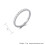 Stainless Steel Wedding Ring with Zirconia Studded Silver 2