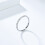 Stainless Steel Wedding Ring with Zirconia Studded Silver 3