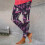 Dameslegging met hoge taille en spook- en pompoenprint, elastisch. 6