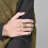 Men's Matte Gold Wedding Band Ring 8MM Size 8 5