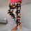 Women's Halloween Batwing Print Leggings Plus Size 4