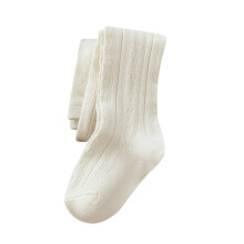 Baby Girls Cotton Tights Cable Knit Ruffle Socks