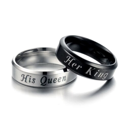 Women's Stainless Steel Promise Ring Silver Size 6 2