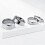 Stainless Steel Double Beveled Ring Silver Size 12 4