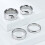 Stainless Steel Double Beveled Ring Silver Size 12 5