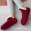 Calze pantofola da donna foderate in pile, antiscivolo, calde, per interni 4