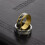 Stainless Steel Camouflage Rotatable Ring Silver Size 12 3
