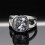 Stainless Steel Square Cubic Zirconia Ring Silver White 4