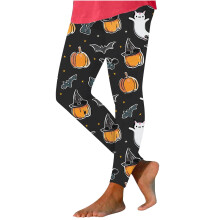 Women's Halloween Batwing Print Leggings Soft Yoga Tights