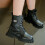 Mesh Lace Kids Rain Boots Non-Breathable Size 4 5