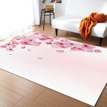 Cherry Blossom Pink Area Rug for Living Room 200x300 cm