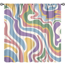 Groovy Gordijnen Regenboogwerveling 55" B x 39" L
