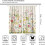 Floral Curtains Retro Bird and Flower Pattern 2 Panel Set 2