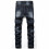 Jeans Stretch Caol le Feistiú Caol na bhFear, Dubh42 6