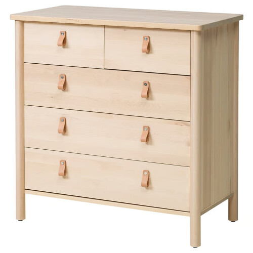 IKEA BJÖRKSNÄS 5 Drawer Chest 90x47x90cm