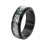 Stainless Steel Camouflage Rotatable Ring Black Size 10 1