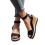 Women's Black Open Toe Espadrille Wedge Sandals Size 5.5 4