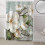 Spring Magnolia Duschdraperiset Polyester Vattentät 1