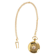Vintage Pocket Watch Hand Winding Luminous Dial Alloy Case