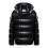Jaqueta puffer masculina com capuz, leve, dobrável e acolchoada. 7