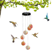 Hummingbird Feeder with Wind Chime Outdoor Decor