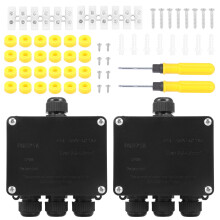 IP68 4-Way Outdoor Junction Box for Landscape Lighting, 2