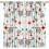 Mid Century Modern Curtains Retro Stars Boho Pattern 1