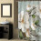 Spring Magnolia Duschdraperiset Polyester Vattentät 3
