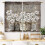 Farmhouse Floral Kitchen Curtains Daisy Rustic Vintage 1