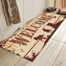 Tapis de porte imprimé lettres 3D 120x40cm, tapis d'intérieur résistant