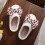 Casual Cherry Bow Slippers Polyester Unisex US Size 10 5