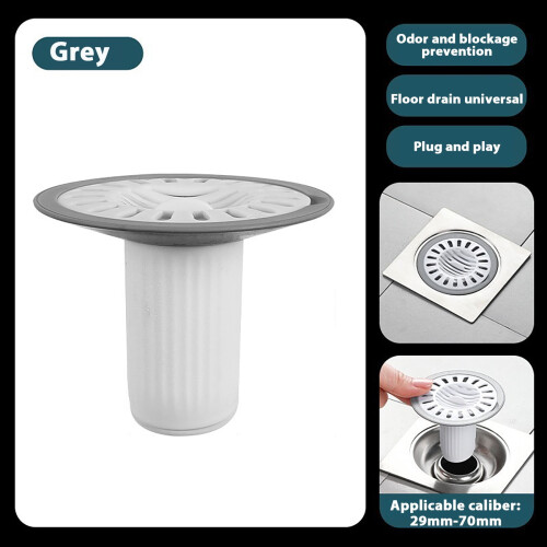 Universal odor-proof floor drain with auto-closure and 1