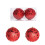 Gold Glitter Sequin Christmas Ornament Set 12 pcs 6