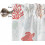 Red Orange Coastal Kitchen Curtains with Valances 24 inch 5