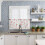 Red Orange Coastal Kitchen Curtains with Valances 24 inch 6