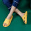 Pillow Slippers Unisex Cushioned Thick Sole Yellow Size 7 6